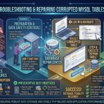 troubleshooting corrupted tables in mysql database via phpmyadmin