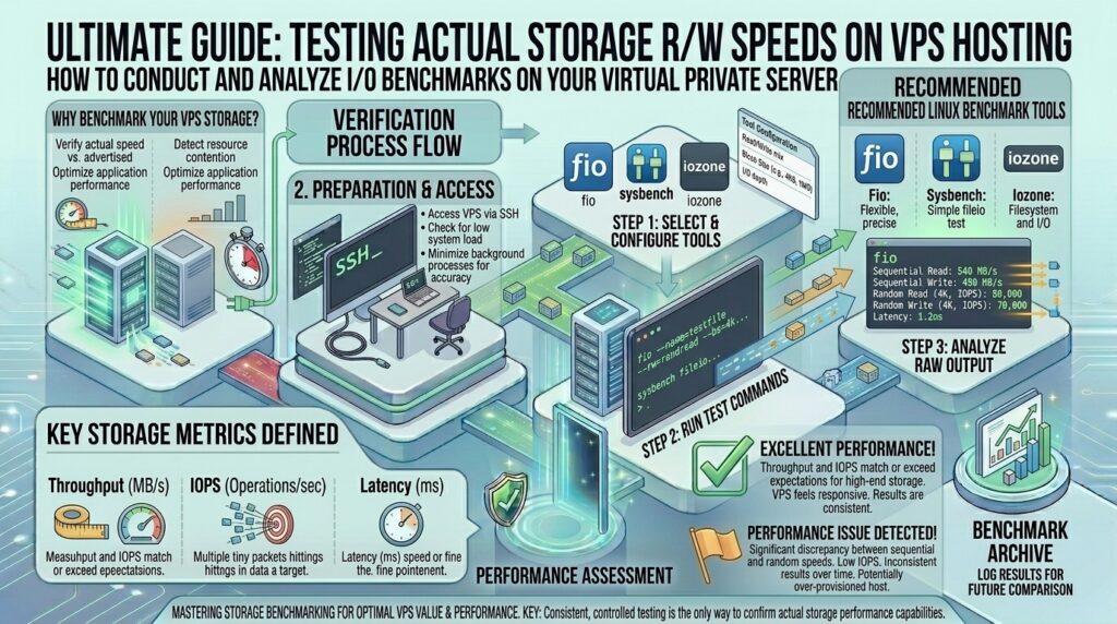 testing actual storage read write speed on VPS hosting plan