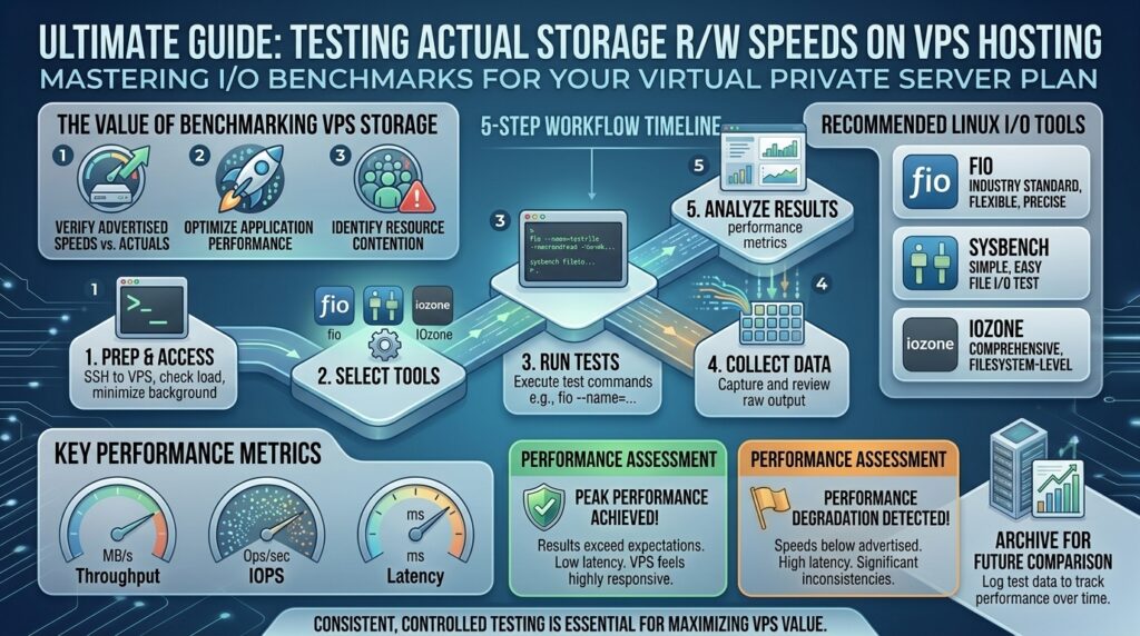testing actual storage read write speed on VPS hosting plan