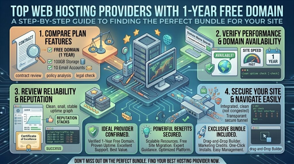best web hosting providers with free domain name for 1 year