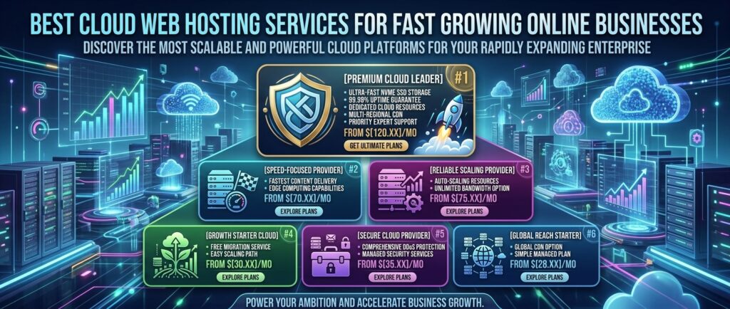 best cloud web hosting services for fast growing online businesses