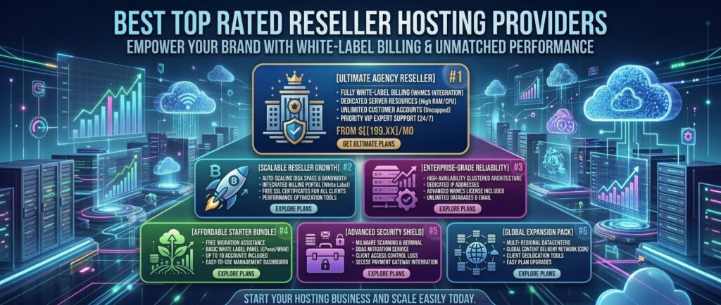 top rated reseller hosting providers with white label billing