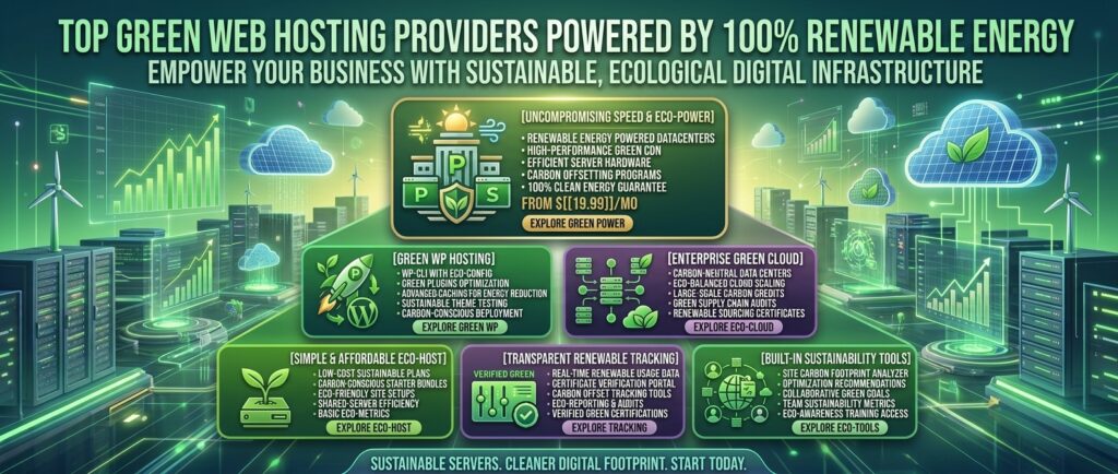 top green web hosting providers powered by 100 percent renewable energy