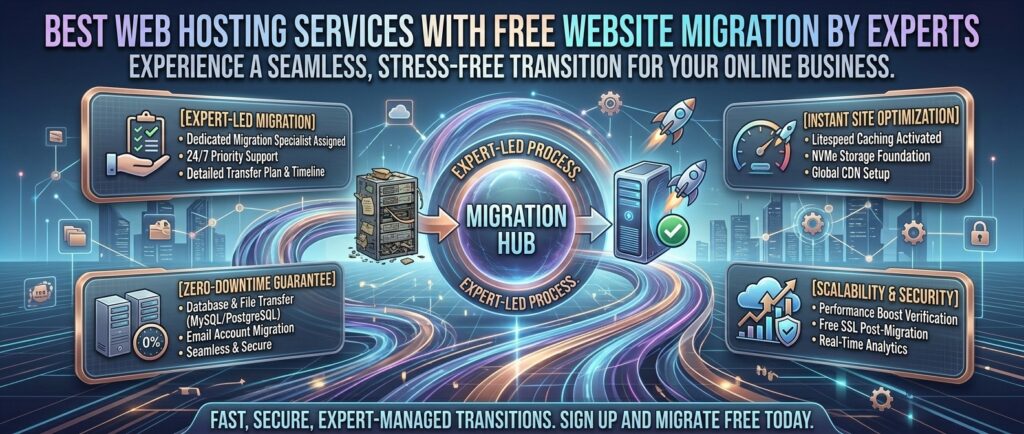 best web hosting services with free website migration by experts