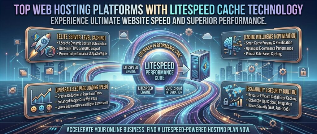 top web hosting platforms with litespeed cache server technology