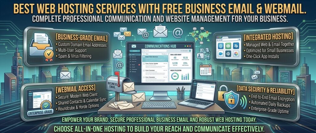 best web hosting services with free business email and webmail