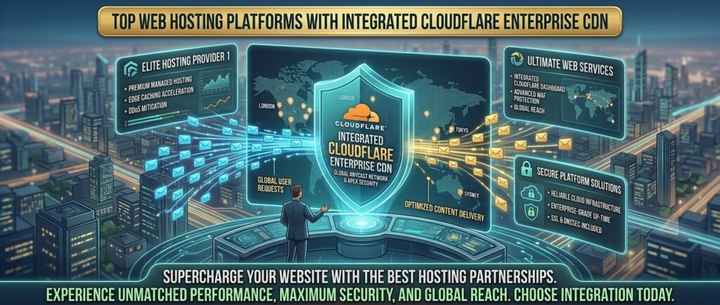 top web hosting platforms with integrated cloudflare enterprise cdn