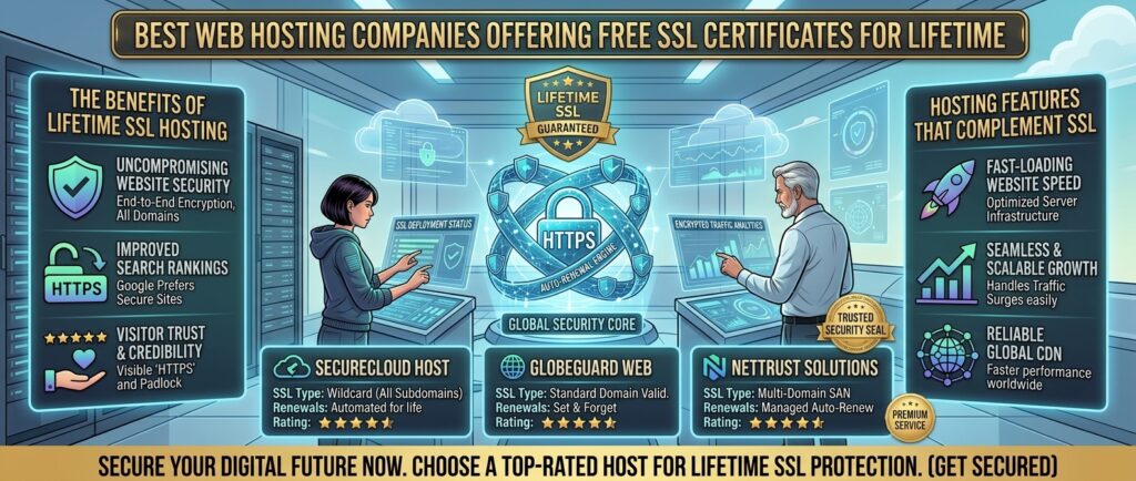 best web hosting companies offering free ssl certificates for lifetime