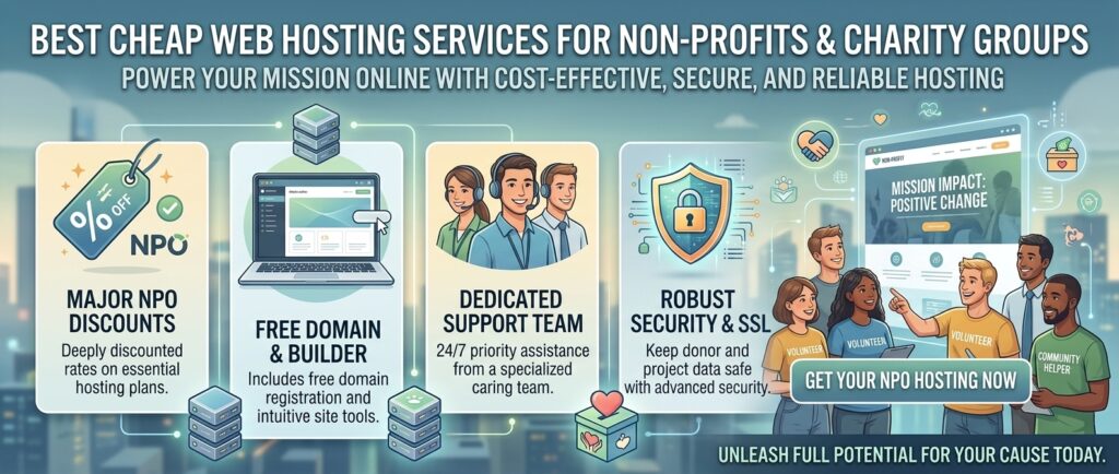 best cheap web hosting services for non profit and charity groups