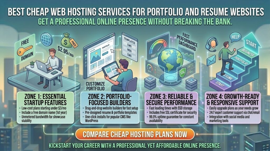 best cheap web hosting services for portfolio and resume websites